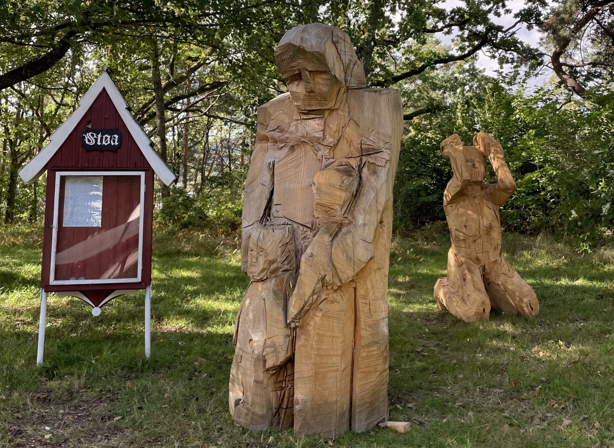 Utsnitt av skulptur Gunvor Eika